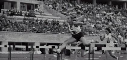 Women's hurdles.Athletics championships 1940
